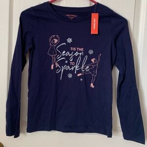 4/$20 Joe Fresh Dark Blue Kids Long Sleeve Tee